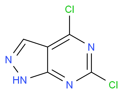 4,6-Dichloropyrazolo[3,4-d]pyrimidine_分子结构_CAS_42754-96-1)