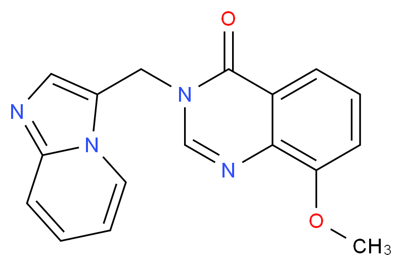 3-(imidazo[1,2-a]pyridin-3-ylmethyl)-8-methoxyquinazolin-4(3H)-one_分子结构_CAS_)