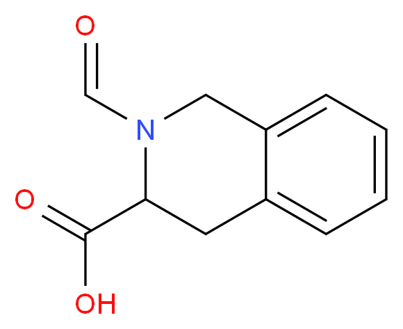 2-formyl-1,2,3,4-tetrahydroisoquinoline-3-carboxylic acid_分子结构_CAS_61047-23-2)