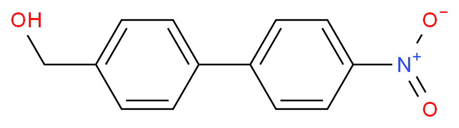 (4'-Nitro[1,1'-biphenyl]-4-yl)methanol_分子结构_CAS_62037-99-4)