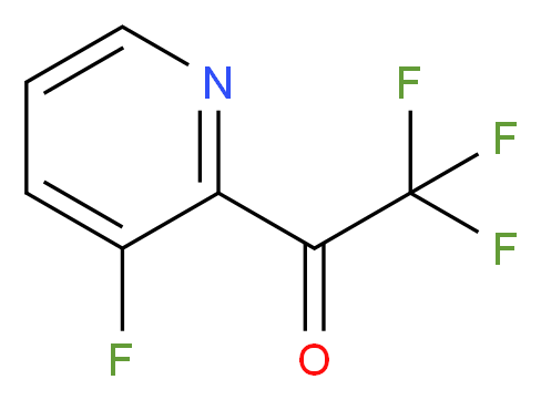 2,2,2-trifluoro-1-(3-fluoropyridin-2-yl)ethan-1-one_分子结构_CAS_1060802-41-6