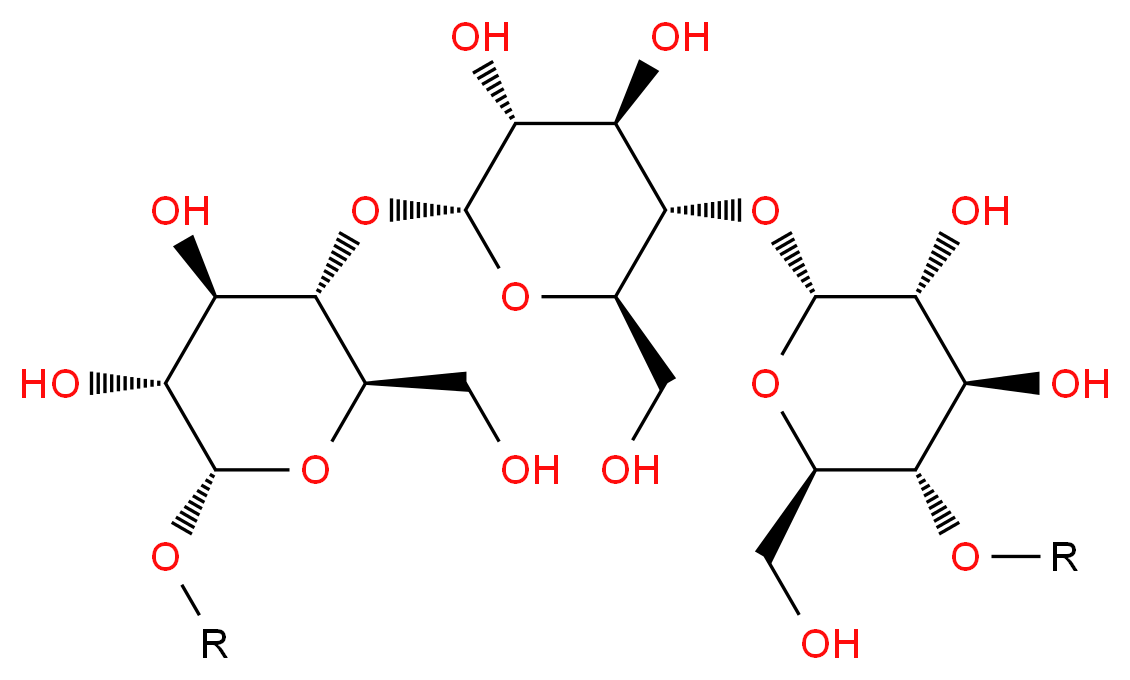 直链淀粉 来源于马铃薯_分子结构_CAS_9005-82-7)