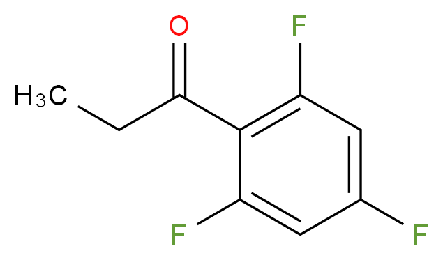 1-(2,4,6-trifluorophenyl)propan-1-one_分子结构_CAS_220141-69-5