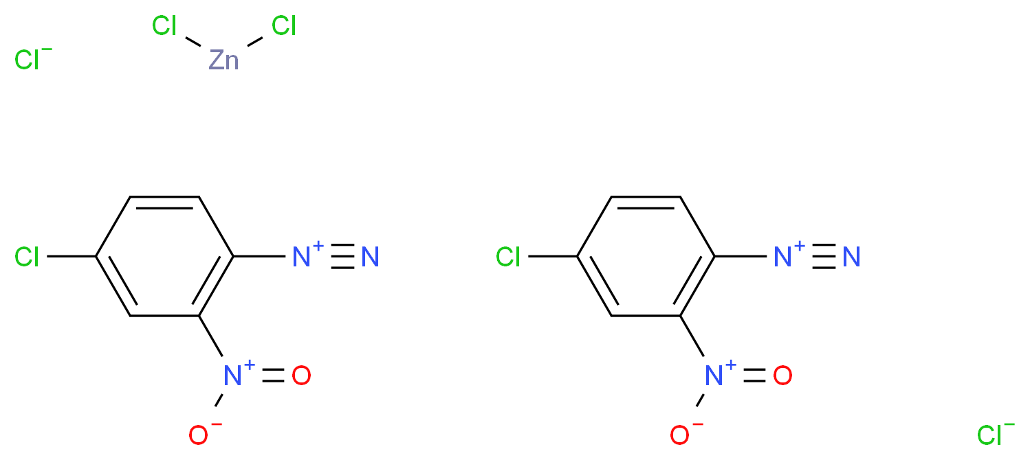 bis(4-chloro-2-nitrobenzene-1-diazonium) dichlorozinc dichloride_分子结构_CAS_14263-89-9