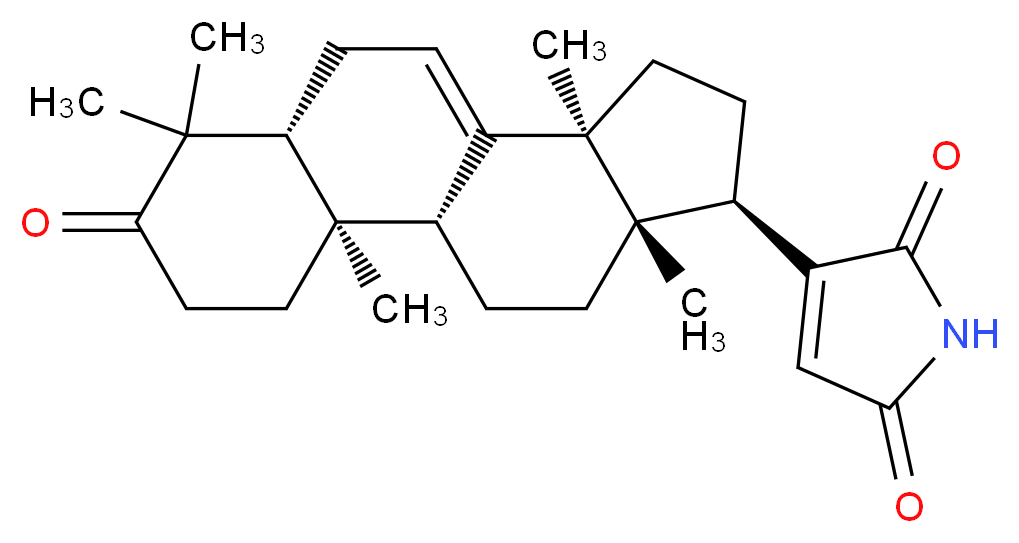 3-[(1R,2R,7R,11S,14R,15S)-2,6,6,11,15-pentamethyl-5-oxotetracyclo[8.7.0.0<sup>2</sup>,<sup>7</sup>.0<sup>1</sup><sup>1</sup>,<sup>1</sup><sup>5</sup>]heptadec-9-en-14-yl]-2,5-dihydro-1H-pyrrole-2,5-dione_分子结构_CAS_1241871-28-2