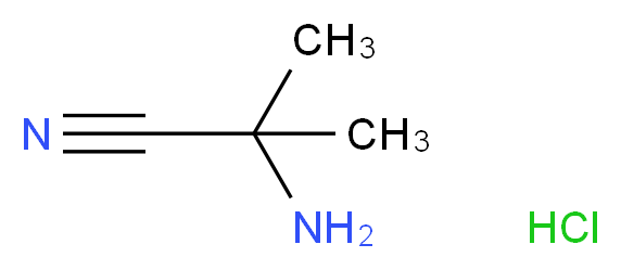 2-amino-2-methylpropanenitrile hydrochloride_分子结构_CAS_50846-36-1)