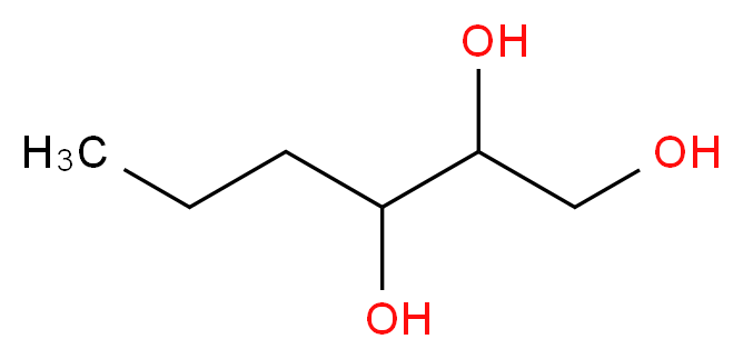 1,2,3-Hexanetriol_分子结构_CAS_25323-24-4)