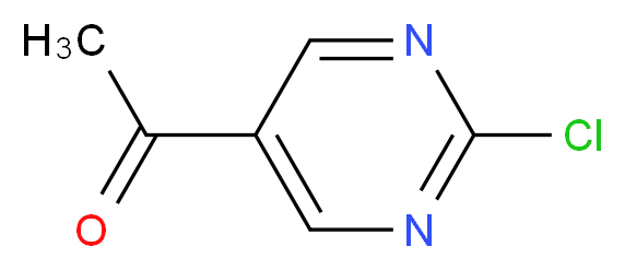 1-(2-CHLOROPYRIMIDIN-5-YL)ETHANONE_分子结构_CAS_110100-00-0)