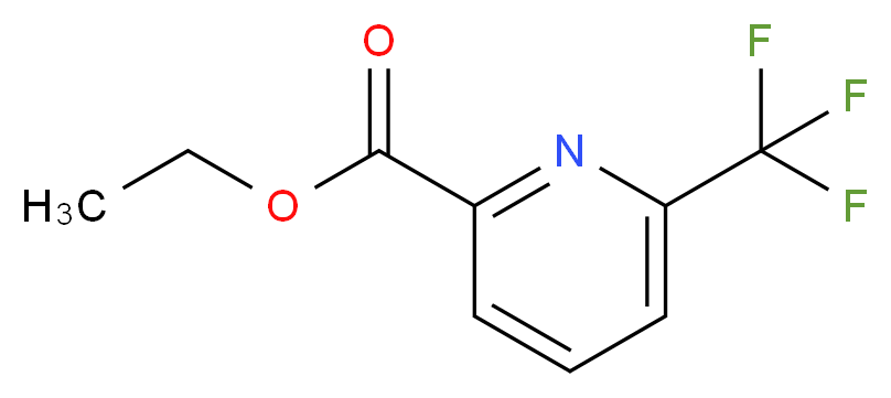 Ethyl 6-(trifluoromethyl)picolinate_分子结构_CAS_1010422-92-0)