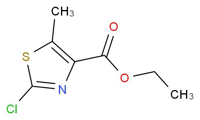 Ethyl 2-chloro-5-methylthiazole-4-carboxylate_分子结构_CAS_907545-27-1)