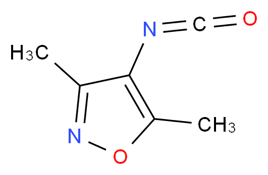 3,5-dimethylisoxazol-4-yl isocyanate_分子结构_CAS_131825-41-7)