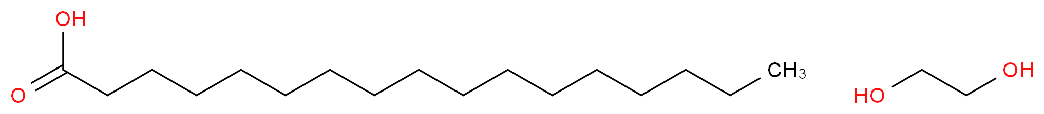 ethane-1,2-diol; heptadecanoic acid_分子结构_CAS_9005-08-7