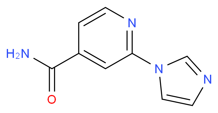 2-(1h-imidazol-1-yl)-4-pyridinecarboxamide_分子结构_CAS_1001659-25-1)