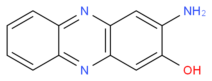 3-aminophenazin-2-ol_分子结构_CAS_4569-77-1