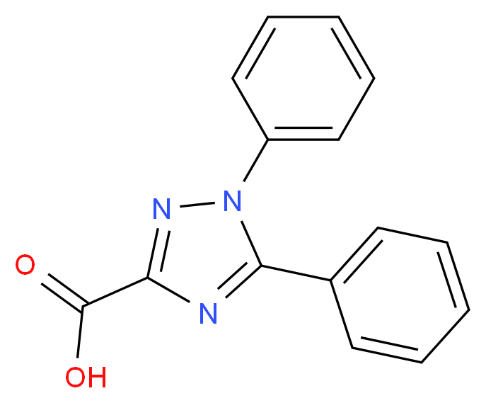 diphenyl-1H-1,2,4-triazole-3-carboxylic acid_分子结构_CAS_24058-92-2