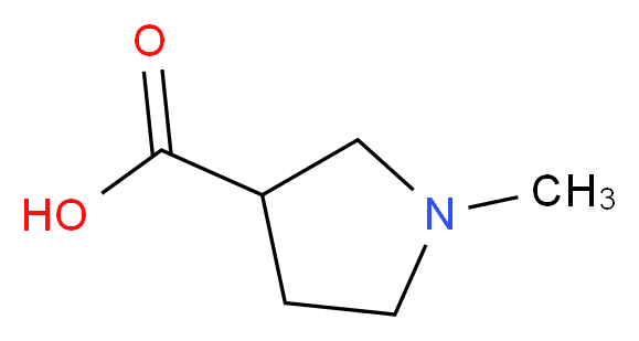 1-Methylpyrrolidine-3-carboxylic acid_分子结构_CAS_25712-60-1)