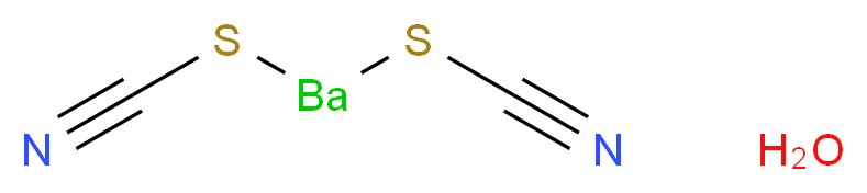 {[(cyanosulfanyl)bario]sulfanyl}carbonitrile hydrate_分子结构_CAS_336879-43-7