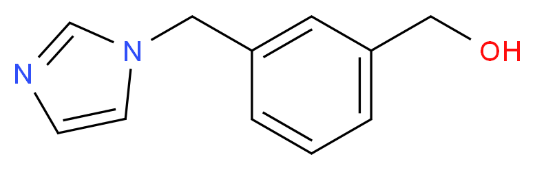 [3-(1H-imidazol-1-ylmethyl)phenyl]methanol_分子结构_CAS_151055-79-7)