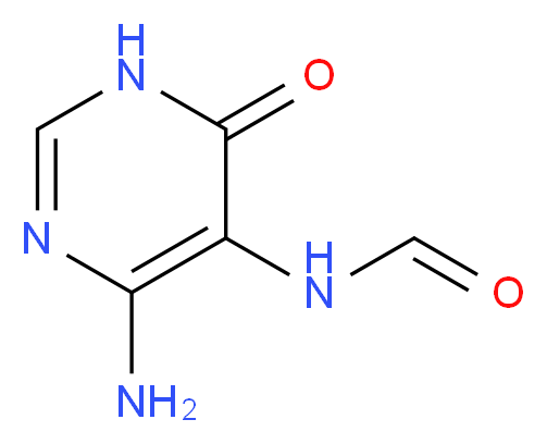 6-Amino-5-formylamino-3H-pyrimidine-4-one  _分子结构_CAS_64194-58-7)