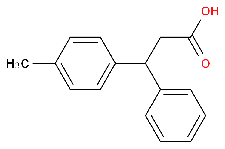 3-(4-methylphenyl)-3-phenylpropanoic acid_分子结构_CAS_4073-42-1)