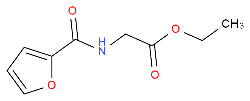 Ethyl 2-[(2-furylcarbonyl)amino]acetate_分子结构_CAS_66318-15-8)