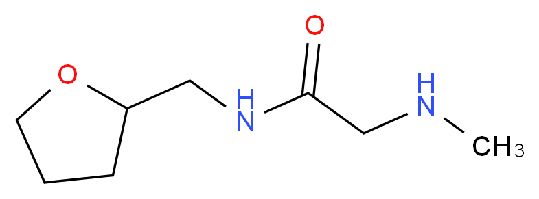 2-(Methylamino)-N-(tetrahydrofuran-2-ylmethyl)-acetamide_分子结构_CAS_)