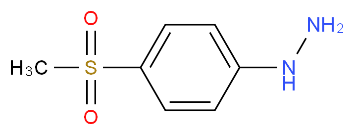 [4-(methylsulfonyl)phenyl]hydrazine_分子结构_CAS_877-66-7)