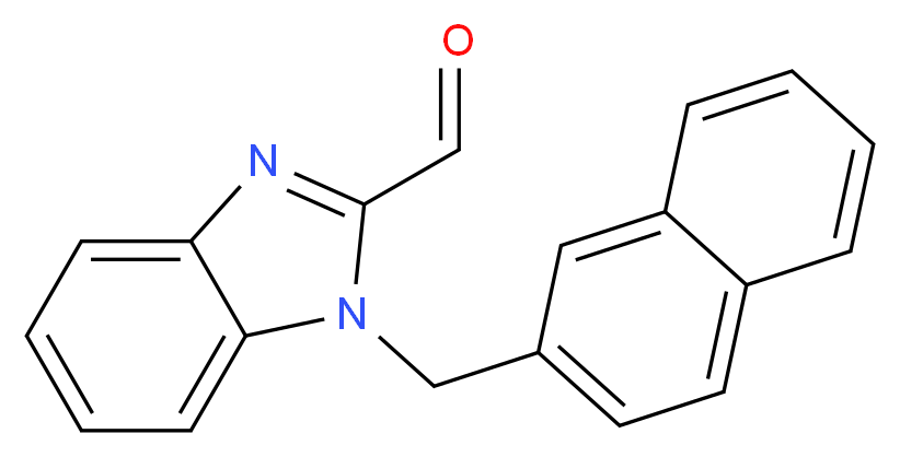 1-(naphthalen-2-ylmethyl)-1H-1,3-benzodiazole-2-carbaldehyde_分子结构_CAS_537010-29-0