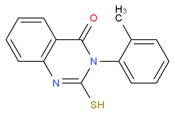 3-(2-methylphenyl)-2-sulfanyl-3,4-dihydroquinazolin-4-one_分子结构_CAS_37641-48-8