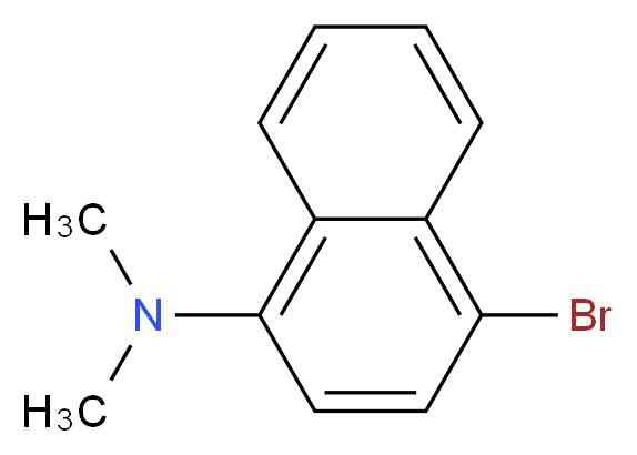 4-bromo-N,N-dimethylnaphthalen-1-amine_分子结构_CAS_59557-93-6