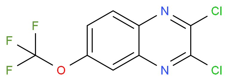 2,3-dichloro-6-(trifluoromethoxy)quinoxaline_分子结构_CAS_1253522-03-0