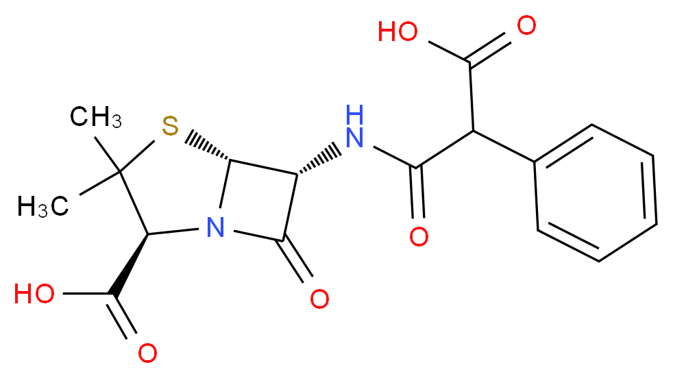 羧苄青霉素_分子结构_CAS_)