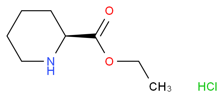 ethyl (2S)-piperidine-2-carboxylate hydrochloride_分子结构_CAS_123495-48-7