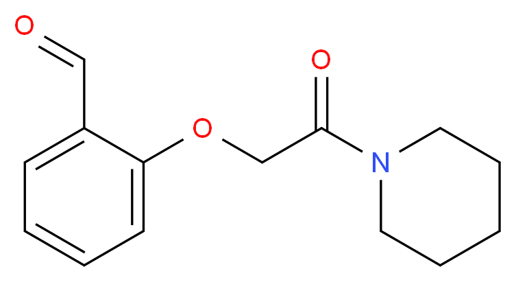 2-[2-oxo-2-(piperidin-1-yl)ethoxy]benzaldehyde_分子结构_CAS_125418-89-5