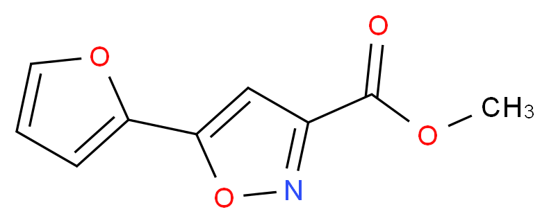 methyl 5-(2-furyl)isoxazole-3-carboxylate_分子结构_CAS_33545-41-4)