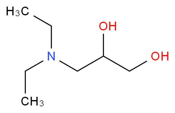 3-(二乙胺基)-1,2-丙二醇_分子结构_CAS_621-56-7)