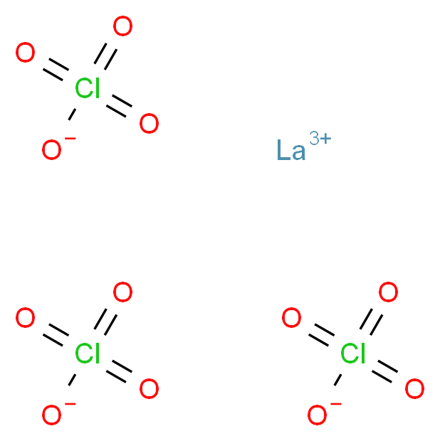 lanthanum(3+) ion triperchlorate_分子结构_CAS_14017-46-0