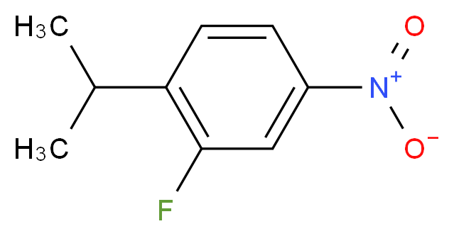 2-fluoro-4-nitro-1-(propan-2-yl)benzene_分子结构_CAS_1369836-94-1