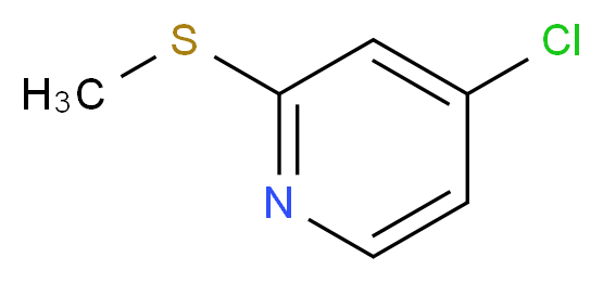 4-chloro-2-(methylsulfanyl)pyridine_分子结构_CAS_334542-44-8