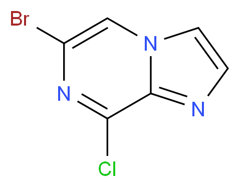 6-bromo-8-chloroimidazo[1,2-a]pyrazine_分子结构_CAS_1208083-37-7