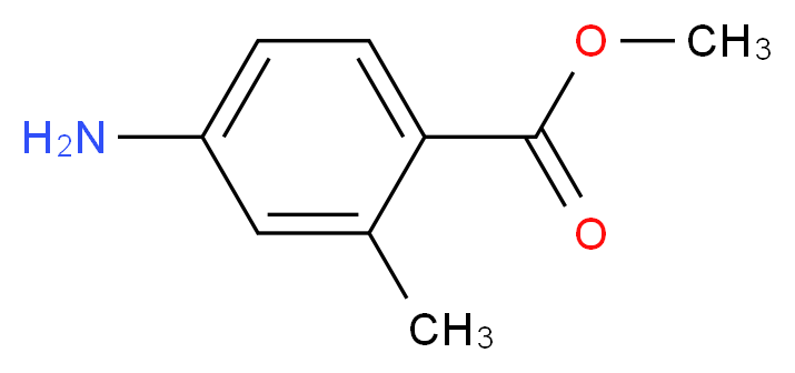 4-Amino-2-methyl-benzoic acid methyl ester_分子结构_CAS_6933-47-7)