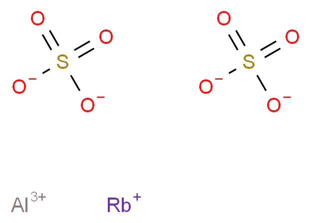 aluminium(3+) ion rubidium(1+) ion disulfate_分子结构_CAS_13530-57-9