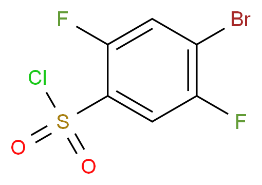 4-溴-2,5-二氟苯磺酰氯_分子结构_CAS_207974-14-9)