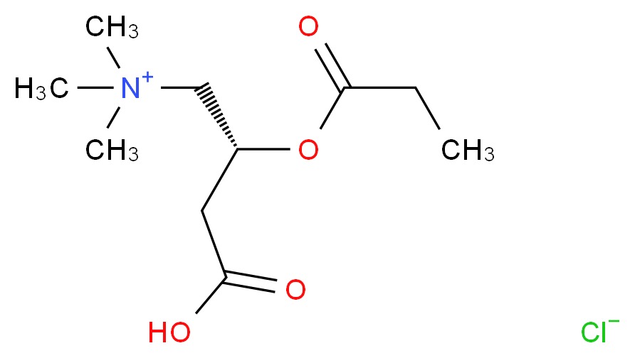 (R)-Propionyl Carnitine Chloride_分子结构_CAS_119793-66-7)