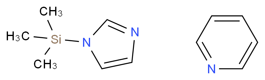 1-(trimethylsilyl)-1H-imidazole; pyridine_分子结构_CAS_8077-35-8