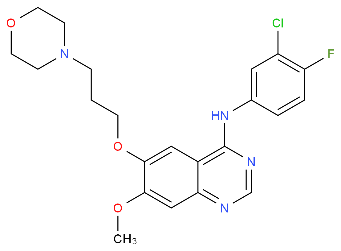 Gefitinib(Iressa)_分子结构_CAS_184475-35-2)