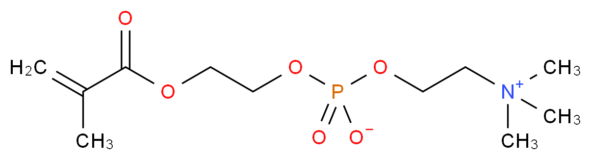 2-甲基丙烯酰氧乙基磷酸胆碱_分子结构_CAS_67881-98-5)