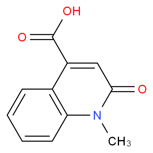 1-methyl-2-oxo-1,2-dihydro-4-quinolinecarboxylic acid_分子结构_CAS_62542-44-3)