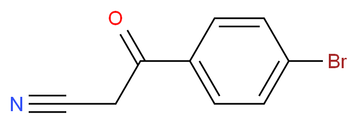 (4-溴苯甲酰)乙腈_分子结构_CAS_4592-94-3)