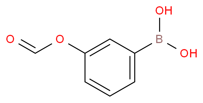 (3-Formyloxyphenyl)boronic acid_分子结构_CAS_25487-66-5)